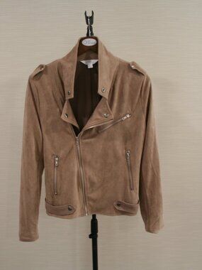 Market and Spruce Tan Faux Suede Jacket Size L